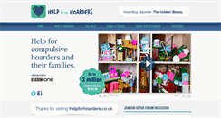 Desktop Screenshot of helpforhoarders.co.uk